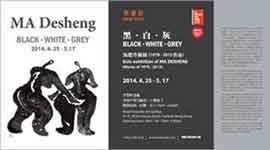  Ma Desheng  马德升 - - invitation Ma Desheng - Black - White - Grey -  25.04 17.05 2014  Kwai Fung Hin Art Gallery  Hong Kong