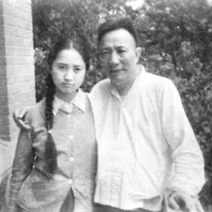 傅益瑶与父亲傅抱石 - Fu Yiyao et son père Fu Baoshi 