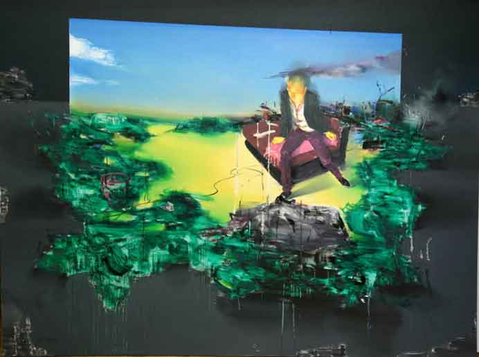 Li Changlong  李昌龙   -  就在前面  -  150x200cm  -  2009年  -  布面油画
