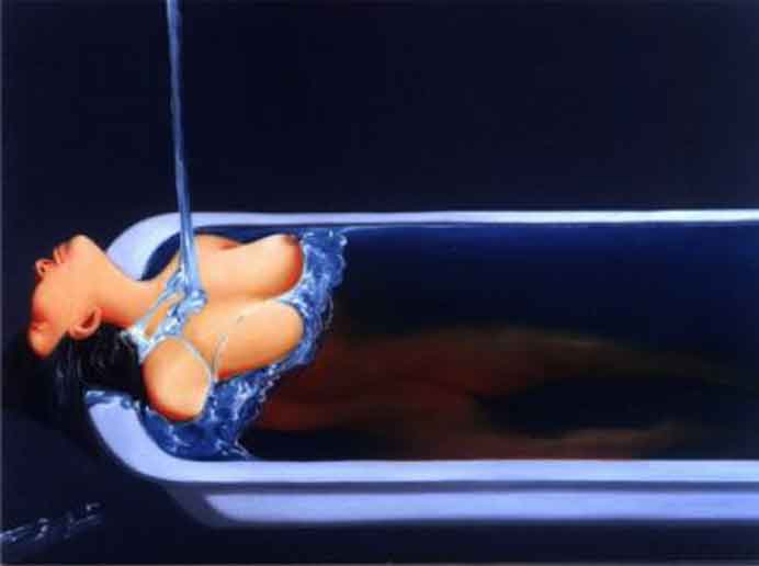  Song Yonghong 宋永红  -  Bath of Consolation N°.24  -  Oil on canvas  -  2003 