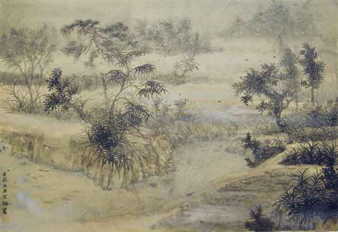 Wu Nan  吳楠  - ink and colour on paper