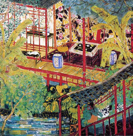 Fang Xiang 方向 - invitation  Canton Surprise - 10.12 2002 19.01 2003 Paintings by Xiang Fang  Yan Gallery  Hong Kong