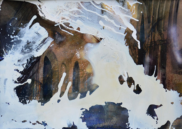  Jiny Lan  蓝竟   -  MWB 7B  -  Mixed media on canvas  -  2013  