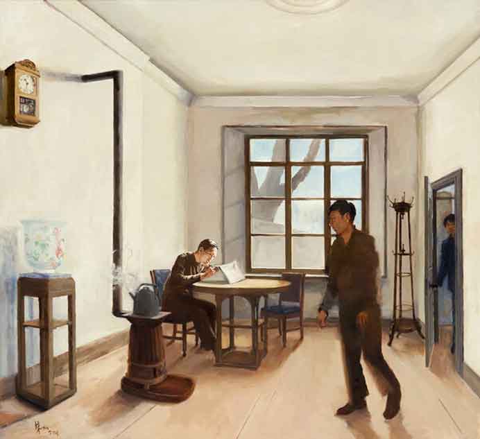 Zhu Jia 朱加 - Steaming Kettle - Oil on canvas 160 x 173 cm - 2021 Zhu Jia 朱加 - Steaming Kettle - Oil on canvas 160 x 173 cm - 2021