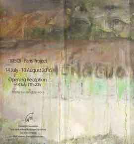 XIE QI - Paris Project  14.07 10.08 2016 DawanArt Foundation  Paris  -  leaflet  -