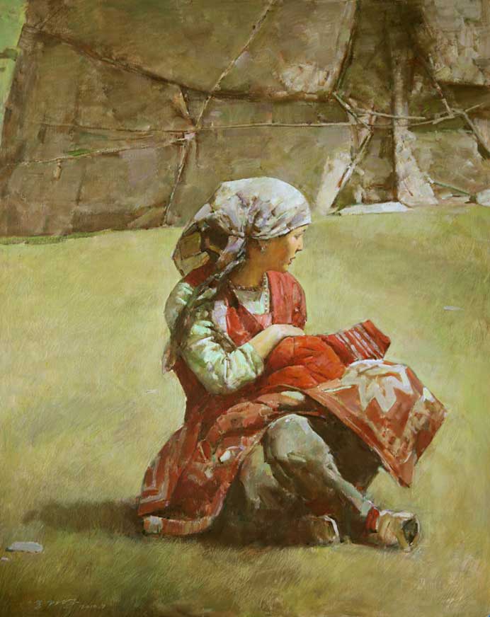 Guo Beiping 郭北平 - Aoyitake - Oil on canvas 164 x 130 cm Guo Beiping 郭北平 - Aoyitake - Oil on canvas 164 x 130 cm