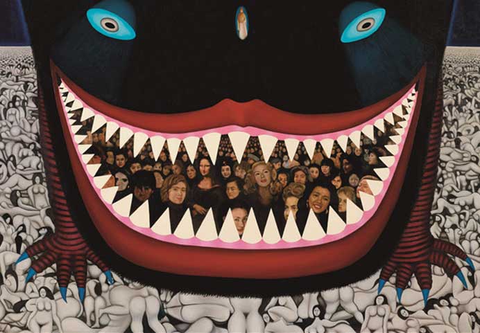 曹涌《现代悲剧的图式》之二,布面油画,129x182 cm, 1987