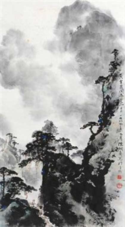 Chen Dongting 陈洞庭 - 陈洞庭 - 山水人物 1984