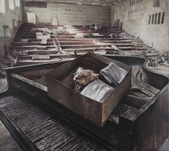 Chen Langmu 陈朗慕 - Forgotten Box 被遗忘的盒子 Oil on canvas © Chen Langmu 陈朗慕 - Forgotten Box 被遗忘的盒子 Oil on canvas