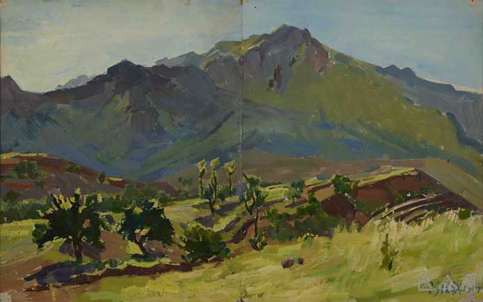 Feng Fasi 冯法祀
- Sketch of Landscape of Hua Mountain in Shanxi 1957 Feng Fasi 冯法祀 - Sketch of Landscape of Hua Mountain in Shanxi 1957