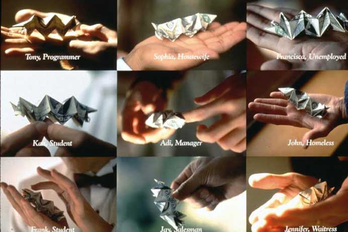 Lee Mingwei  李明维 - Money for Art  1997 