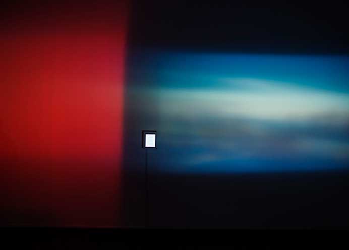 Li Ming 李明 - MEIWE - installation, sound, video, text, aluminium board, light, audience 2015 Li Ming 李明 - MEIWE - installation, sound, video, text, aluminium board, light, audience 2015