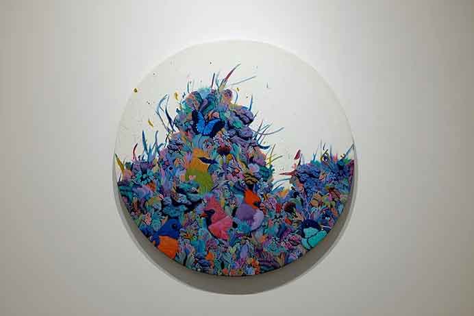 Li Shaoyan  李少言 -  Paradise in the mountain  -  Oil on canas on board  -  2017  