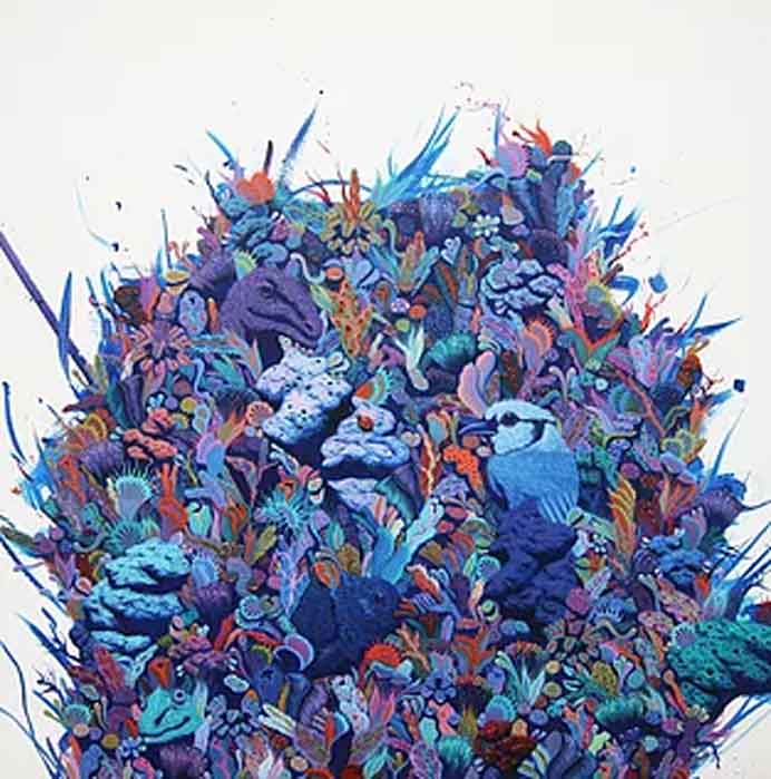 Li Shaoyan  李少言 -  After the rain  -  Oil on stretcher  -  2017 