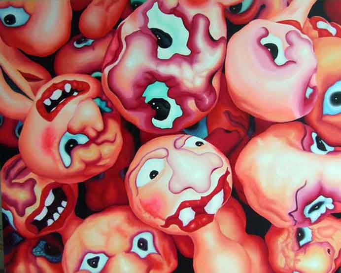 Lü Shang 吕上 - Extrude 8 - oil on canvas 2007 Lü Shang 吕上 - Extrude 8 - oil on canvas 2007