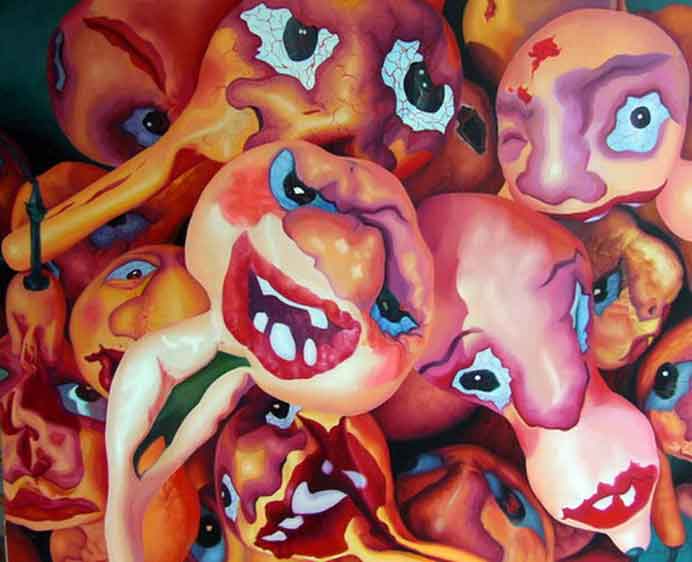 Lü Shang 吕上 - Extrude 3 - oil on canvas 2007 Lü Shang 吕上 - Extrude 3 - oil on canvas 2007