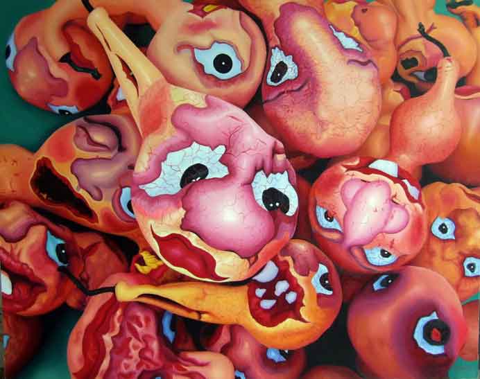 Lü Shang 吕上 - Extrude 2 - oil on canvas 2006 Lü Shang 吕上 - Extrude 2 - oil on canvas 2006