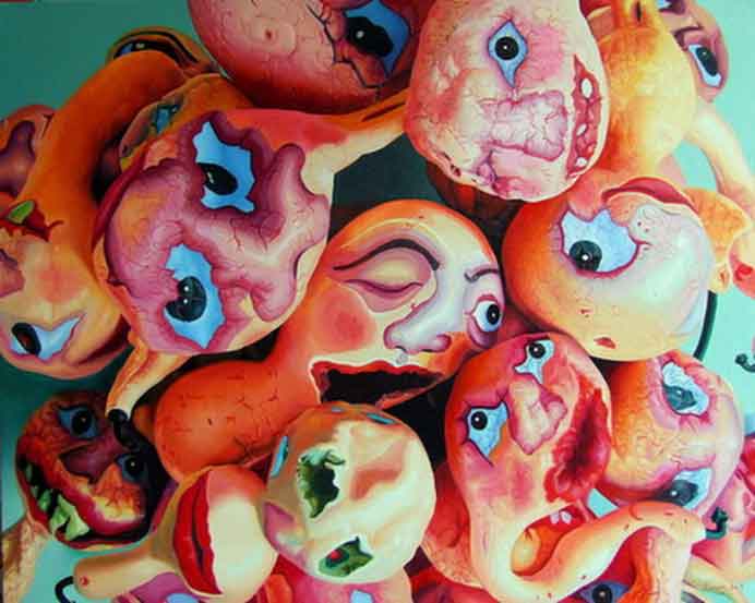 Lü Shang 吕上 - Extrude 1 - oil on canvas 2006 Lü Shang 吕上 - Extrude 1 - oil on canvas 2006