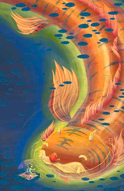 Martin Hsu 徐 -  Lily's Kitty  -  Acrylic and cel vinyl on wood panel  -  2009