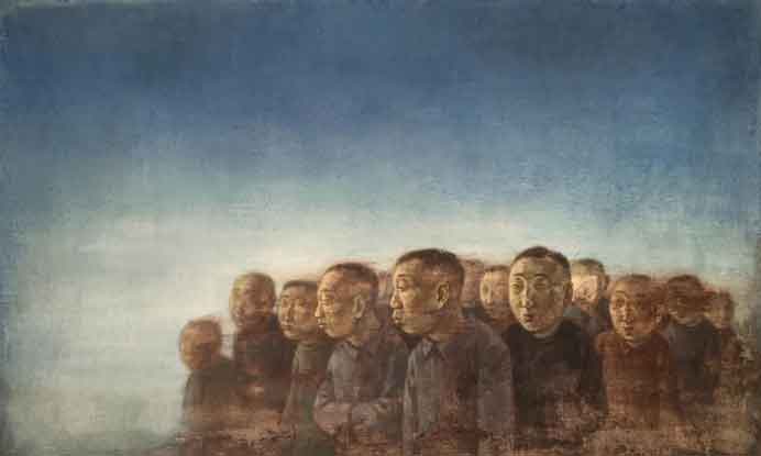  Wang Gang  王刚 - Sous le ciel bleu - Huile sur toile 