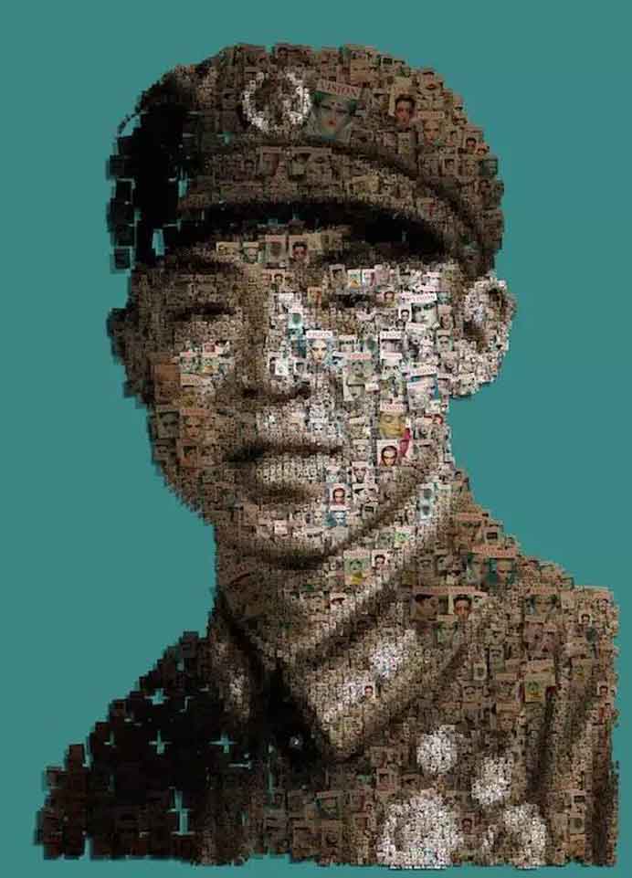 Wang Lang  王浪  -  Illusion  -  Lei Feng 雷锋  -  Ultra Giclee on Canvas  2013