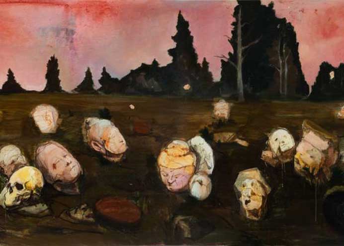 © Xu Dawei  徐大卫  - Barren Land - acrylic on canvas  2016