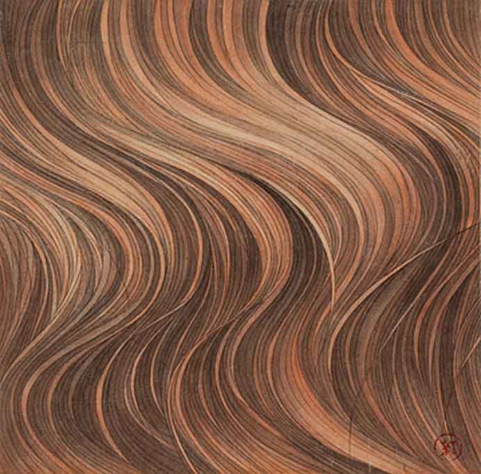 Zhang Chunhong  张春红- Irish Red - close-up- chinese ink and watercolor on rice paper  2015