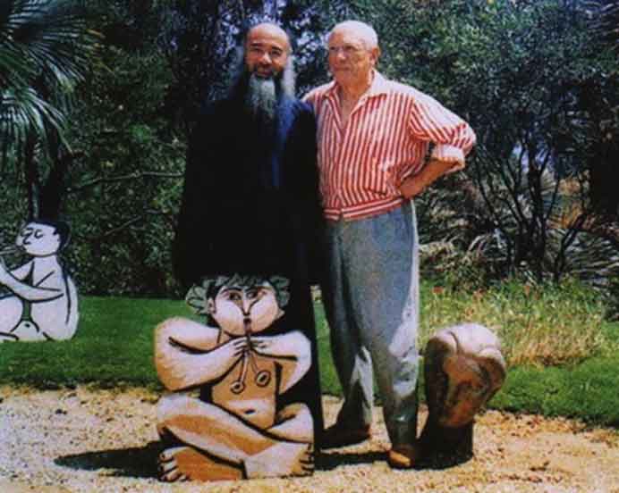 Zhang Daqian 张大千 et Picasso
Cannes Juillet 1956 Zhang Daqian 张大千 et Picasso - Cannes Juillet 1956