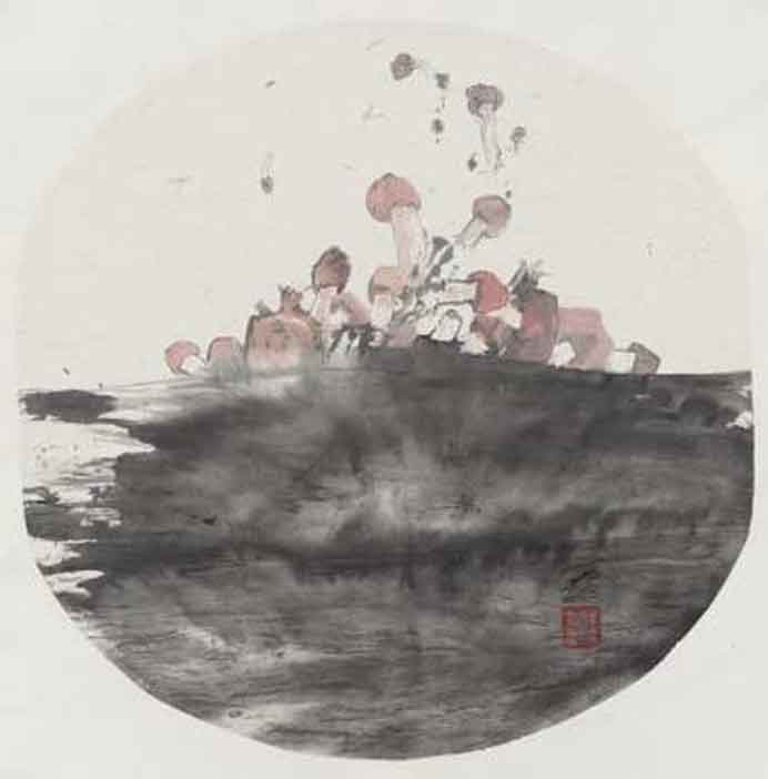 Zhang Meng 张猛 - Mushroom & Ape
- ink on paper Zhang Meng 张猛 - Mushroom & Ape - ink on paper