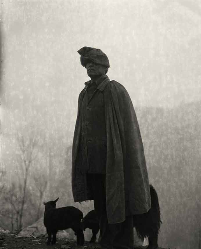 Adou  阿斗 -  Man and Sheep  -  2006  -  Silver gelatin print 