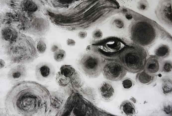 Chen Jing 陈婧 - Engraving - printed on fabric - 2015 Chen Jing 陈婧 - Engraving - printed on fabric - 2015