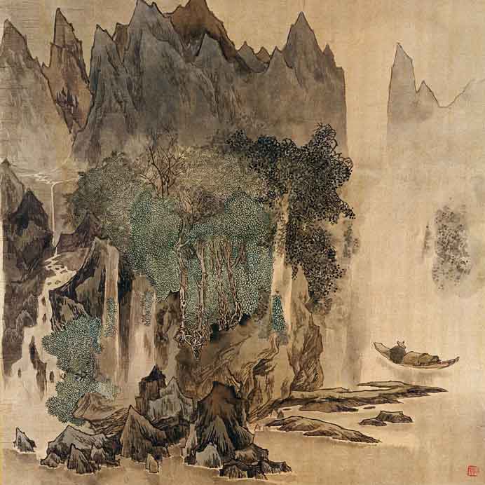 Dai Dunbang 戴敦邦 - Dans l'estuaire vogue le navire Dai Dunbang 戴敦邦 - Dans l'estuaire vogue le navire