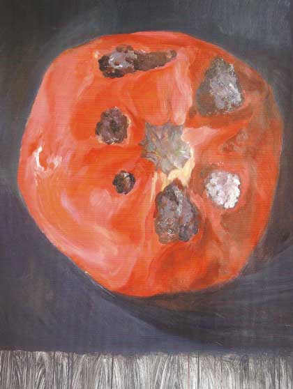  Han Zizhong  韩子仲  -  带斑点的西红柿  -  丙烯  -  2005