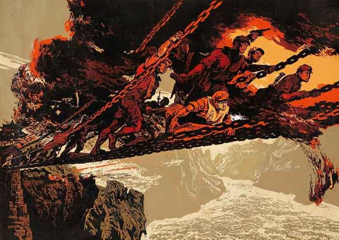 Jiang Bibo  江碧波 -  Cross over Lu Ding Bridge by force 飞夺沪定桥 