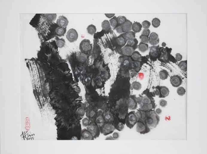 © Lin Yizheng 林一征 - Licked by spring breeze - Ink on rice paper - 2013 © Lin Yizheng 林一征 - Licked by spring breeze - Ink on rice paper - 2013