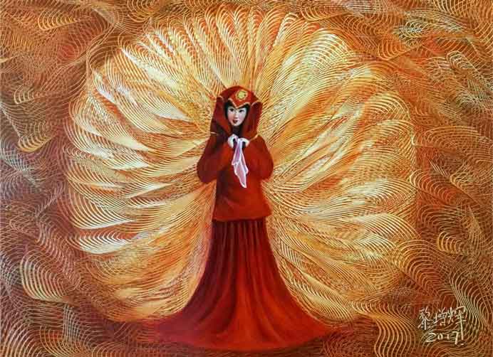 Li Zenghui 黎增辉 - 小桃红- Oil painting - 2017 Li Zenghui 黎增辉 - 小桃红 - Oil painting - 2017