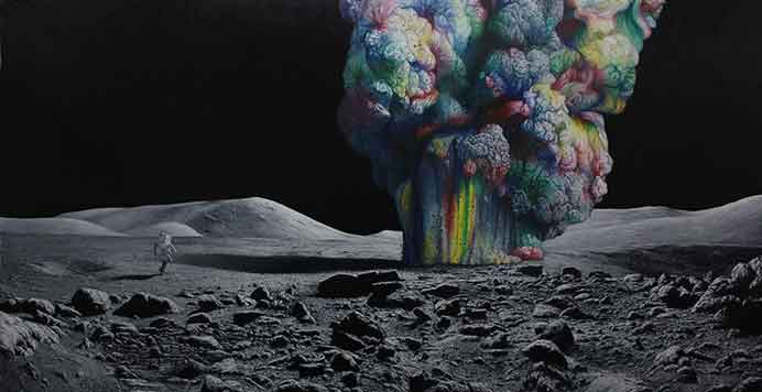 Shang Chengxiang  商成祥  -  Journey in the Clouds N°8  -  Oil on canvas  -  2014  