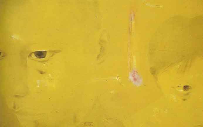 Shen Xiaotong  沈小彤  -  Temptation N°1  -  Oil on canvas  -  1997   