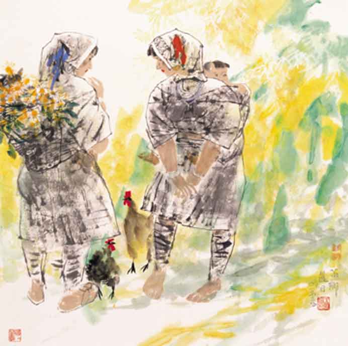 Wang Mingming 王明明 - A Sunny Day in Miu Village Wang Mingming 王明明 - A Sunny Day in Miu Village