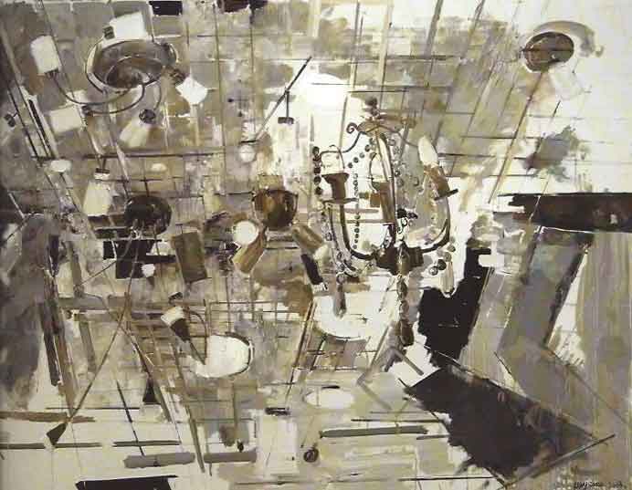 Wang Shuo  王硕   -  Space Order N°3  -  空间秩序 3  -  Oil on canvas  -  2013 