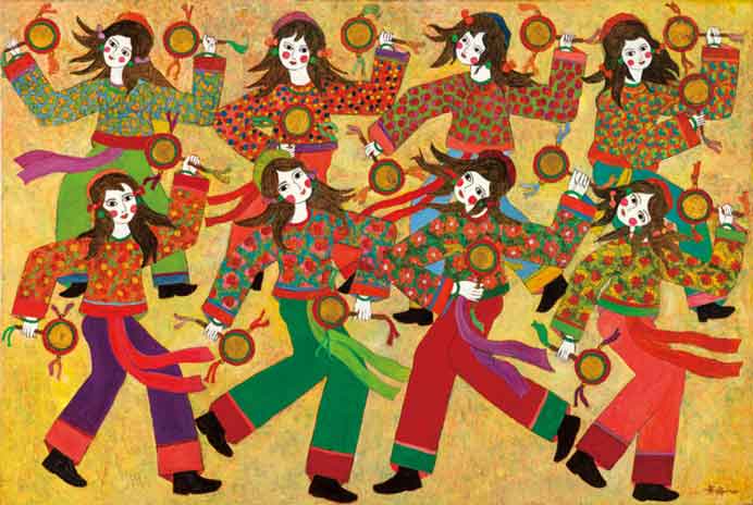 Wu Hao  吳昊  -  The Youth of Dance  -  Oil on linen  -  2008   