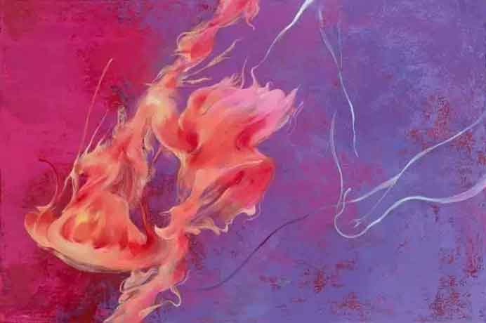 Wu Xinmo  吴欣默 -  O Sea-Starved  Hungry Sea  -  Oil on canvas  2017