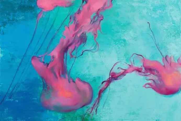 Wu Xinmo  吴欣默  - April Golden  April Cloudy -  Oil on canvas  2017