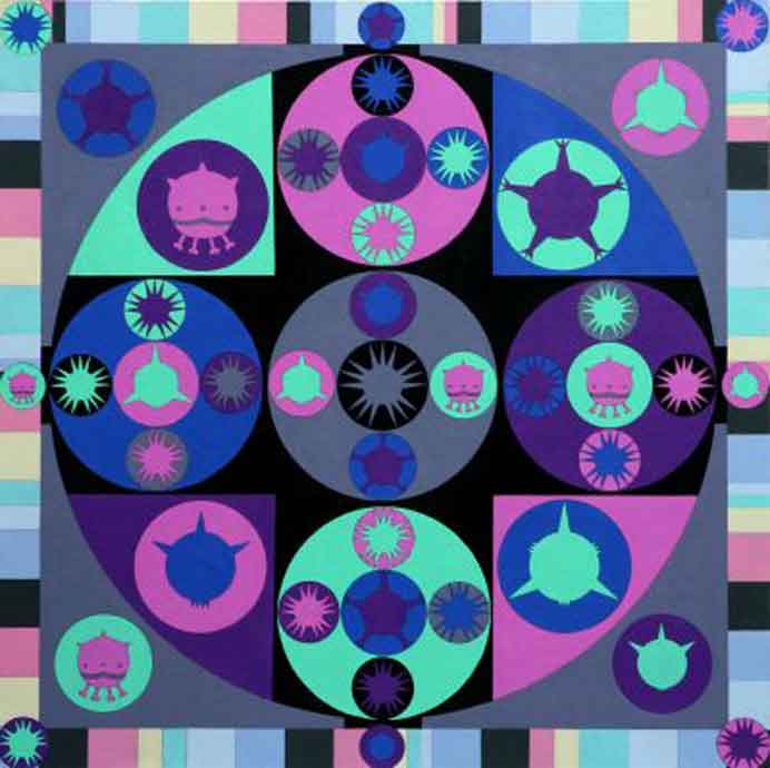 Xiong Wenyun  熊文韵 No.6  Series Mandala 曼陀罗 布面丙烯 Painting  -  Acrylic on canvas  -  2008 