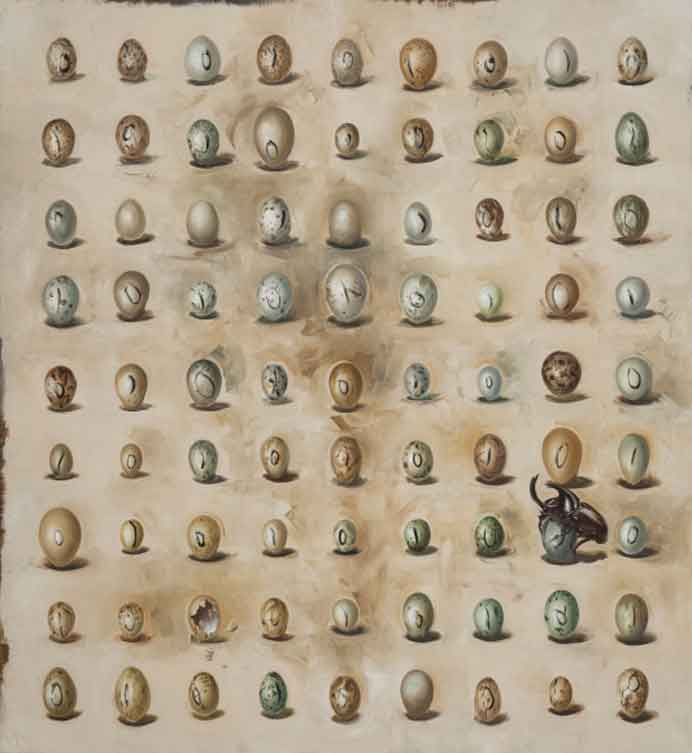 Ye Nan 叶楠 -  The Death of Artificial Intelligence  -  Oil on canvas  -  2014