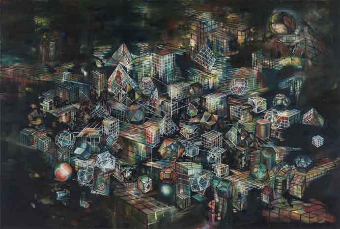  Ye Nan 叶楠 -  We Will Meet at a Place Without Darkness  -  Oil on canvas  -  2014 