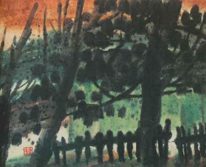 © Zeng Mi  曾宓    -  Ink and colour on paper