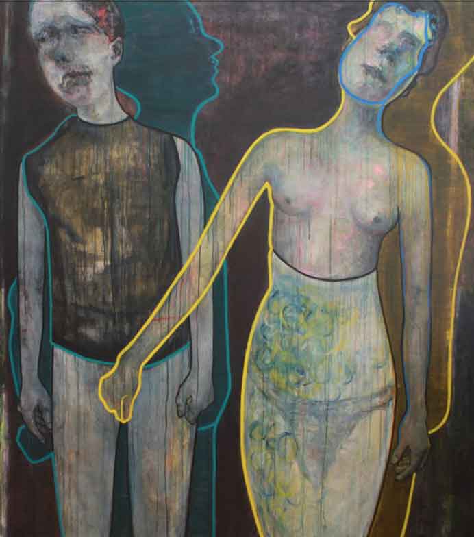 Ziyu Zhang 張紫雲 - Relationship between conscious and non-conscious - Acrylic mixed with oil on canvas Ziyu Zhang 張紫雲 - Relationship between conscious and non-conscious Acrylic mixed with oil on canvas