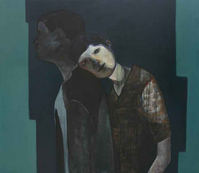 Ziyun Zhang 張紫雲 - Dependence - Acrylic mixed with oil on canvas Ziyun Zhang 張紫雲 - Dependence - Acrylic mixed with oil on canvas