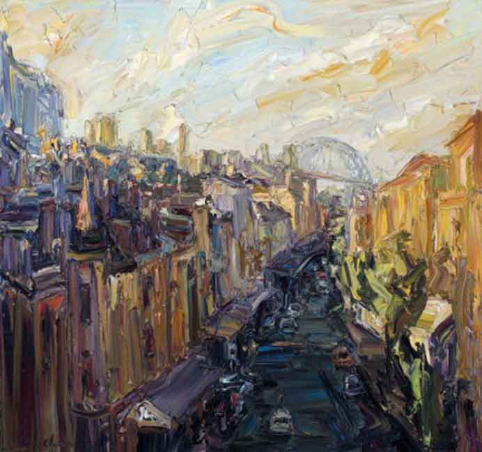 Chen Jun  陈军 -  City in Haze  -  Oil on canvas  -  2012   